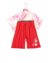 【当商品送料無料】袴 ロンパース 女の子 通販 はかま ハカマ フォーマル 100日祝い 百日祝い お食い初め 赤ちゃん 桜 お宮参り 出産祝い