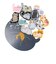 【当商品送料無料】知育玩具 積み木 通販 バランス積み木 11匹にゃんこ かわいい バランス ブロック 知育 子供 大人 シニア 手の運動 色の認識