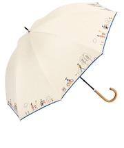 【当商品送料無料】because ビコーズ 晴雨兼用 長傘 通販 雨傘 日傘 晴雨兼用傘 傘 かさ カサ 婦人傘 紫外線遮蔽 UV対策