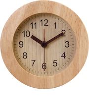 【当商品送料無料】TABLE CLOCK 置時計 ウッド 目覚まし時計 通販 置き時計 アラームクロック アラーム 天然木 目覚まし 木製 時計