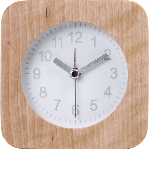 【当商品送料無料】TABLE CLOCK 置時計 ウッド 目覚まし時計 通販 置き時計 アラームクロック アラーム 天然木 目覚まし 木製 時計