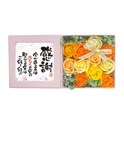 【当商品送料無料】ソープフラワー ボックス 通販 入浴剤 ポエムボックス バスフレグランス 花の形 花びら 造花 ギフト プチギフト 贈り物 石鹸