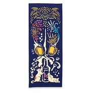 【当商品送料無料】けねま てぬぐい 通販 手ぬぐい タペストリー 手拭い 絵てぬぐい 絵手拭い 約 90×35cm 壁掛け おしゃれ かわいい