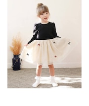 【当該商品送料無料】ワンピース キッズ 長袖 通販 ドレスワンピース 10002890 子供 ドレス 女の子 結婚式 パーティ 発表会 卒園式