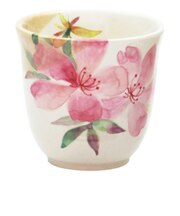 【当該商品送料無料】湯呑 湯呑み 花ものがたり かわいい 通販 日本製 コップ カップ 湯呑茶碗 湯呑み茶碗 花柄 花 はな 食器 可愛らしい