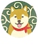 唐草柴犬