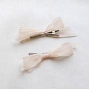 【当該商品送料無料】ヘアクリップ キッズ 2個セット 通販 ヘア クリップ 68412302 モーニングリボンクリップ リボン 子供 女の子