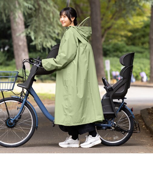 【当商品送料無料】レインコート レディース 自転車 リュック対応 通販 レイン コート カッパ かっぱ 雨合羽 雨がっぱ ヘルメット対応 通学
