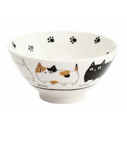 【当商品送料無料】にゃん屋 猫3兄弟 お茶碗 通販 日本製 飯椀 ご飯茶碗 茶碗 茶わん 猫 ねこ ネコ 耳付き キャラクター 猫柄 ネコ柄 食器