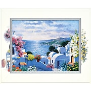 【当商品送料無料】アートフレーム 通販 日本 壁飾り 絵画 風景画 壁掛けアート W40xH33cm アートポスター おしゃれ かわいい 額入り