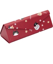 【当商品送料無料】メガネケース 猫 通販 にゃん屋 猫3兄弟 眼鏡ケース 猫三兄弟 めがねケース 折りたたみ コンパクト 持ち運び セミ