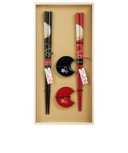 【当商品送料無料】イシダ 夫婦箸 通販 日本製 ペア 箸 ギフト 箸置き セット 桐箱入り お箸 漆塗り めおと箸 お祝い めおとばし 結婚祝い
