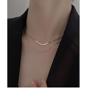 【当商品送料無料】ネックレス スネークチェーン 通販 ダイヤモンドハーツ nec-0520 Diamond Hearts チェーン レディース 2連