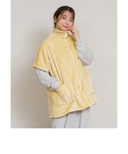 【当商品送料無料】ブランケットローブ ショート丈 通販 ローブ ブランケット レディース 前開き フロントボタン ルームウェア 暖かい ふわふわ