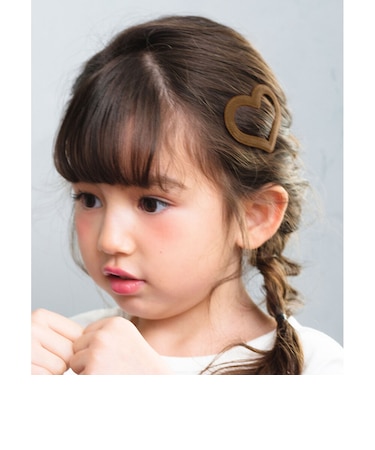 【当商品送料無料】Rora パッチン留め 2個セット 通販 ローラ ラナ スウェード パッチンピン パッチンどめ ヘアピン 髪留め 髪飾り ハート
