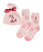 【当商品送料無料】もこもこ靴下 かわいい 通販 ルームソックス 靴下 キャラクター ソックス もこもこ靴下in巾着 ふわふわ靴下 ふわふわソックス