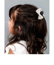 【当商品送料無料】バンスクリップ リボン 小さめ 通販 Rora プチドット ヘアアクセサリー 髪飾り ヘアアレンジ かわいい ドット柄 キッズ