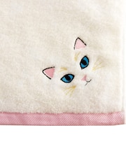 【当商品送料無料】今治フェイスタオル 通販 ロングフェイスタオル ミニバスタオル 猫グッズ かわいい猫柄タオル ギフト 綿100パーセント日本製