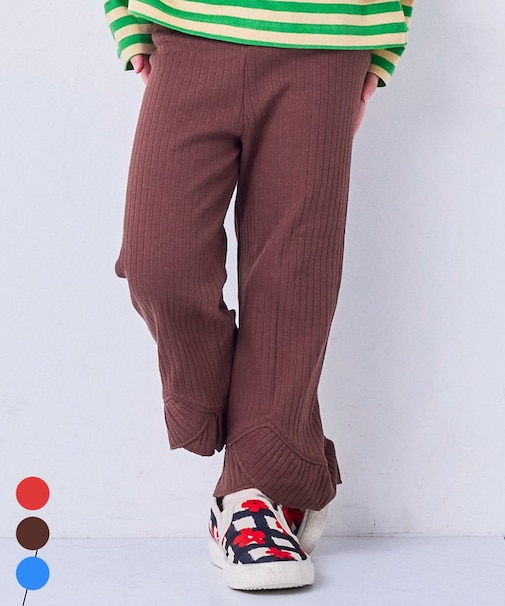 フリルリブパンツ