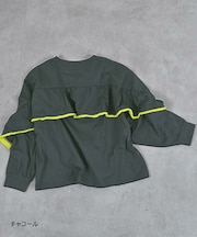 【COTTON from U.S.A】バックフリルロンT