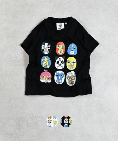 子煩悩レスラープリントTee