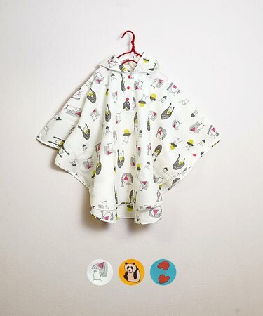 【Sサイズ】Kids poncho