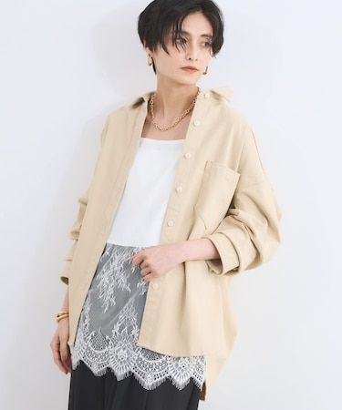 カットデニムシャツジャケット＜セットアップ対応＞