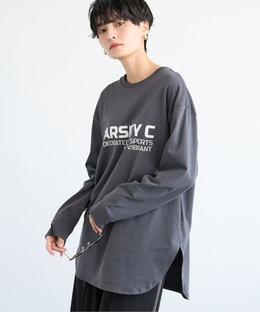 ラウンドヘムロゴT / マシンウォッシャブル