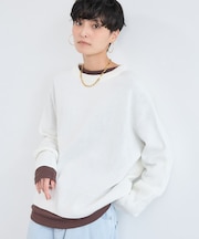 バックスリットワイドニット