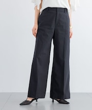 リネンストレッチセミワイドパンツ
