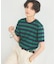 ＷボーダーコットンＴシャツ/マシンウォッシャブル