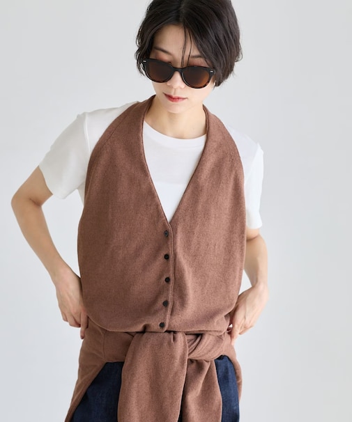 ストレッチベロアベスト＜セットアップ対応＞