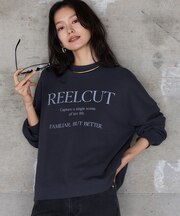 ガーゼ裏毛ロゴプルオーバー