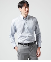 EASY CARE タッタソールチェック 長袖ボタンダウンシャツ