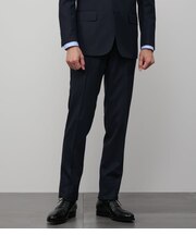 【防シワ・撥水】TRAVEL COMFORT バーズアイ ウエストアジャストスラックス(セットアップ対応)