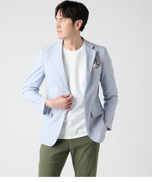 【吸水速乾・ウォッシャブル】COOL COMFORT サッカーコードレーン ジャケット