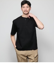 【接触冷感】ヘンリーネック 半袖Tシャツ
