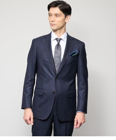 TAILOR CLOTH シルク混 チェック スーツ