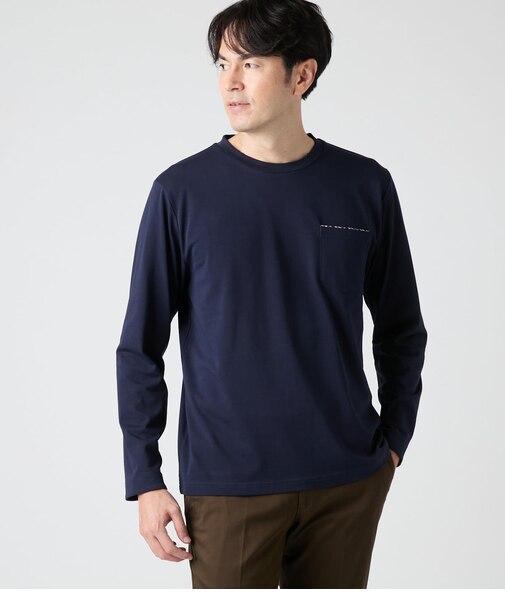 MVS天竺 長袖クルーネックTシャツ