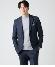 【ストレッチ・防シワ】FLEX COMFORT ウィンドウペイン スーツ