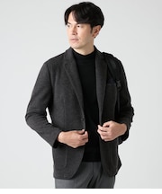【ストレッチ・ウォッシャブル】 カットソージャケット