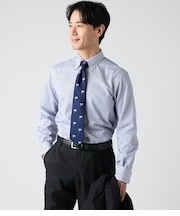 NY CARE FREE ロンドンストライプ 長袖ボタンダウンシャツ