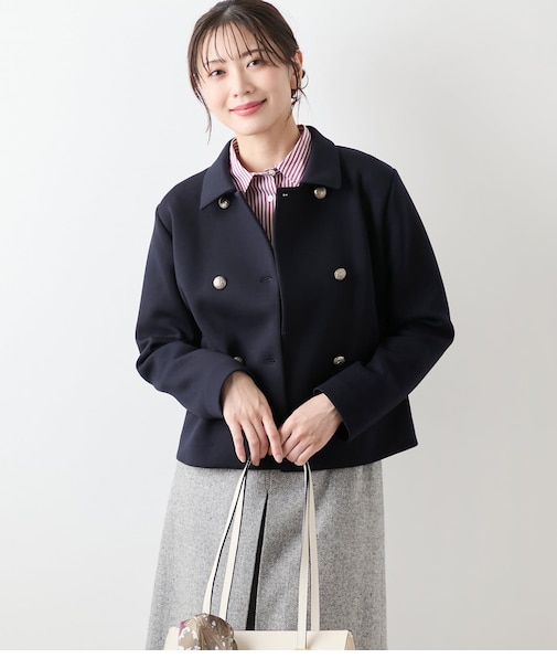 【ウォッシャブル】エアクッションダンボール ダブルブレストジャケット