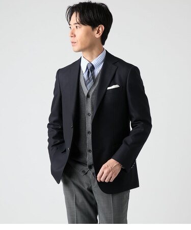【防シワ】TRAVEL COMFORT ドビークロス ブレザー