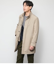 WOOLIAN PLAIN レイヤードスタンドカラーコート