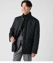 【撥水】ポリエステルタフタ コンバーチブルキルティングアウター