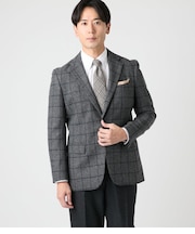 ツィードライク ウィンドウペイン ジャケット