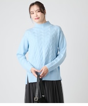 ウールカシミヤ ハイネックニットプルオーバー