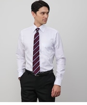 NY CARE FREE・SUPIMA COTTON ツイル 長袖レギュラーカラーシャツ