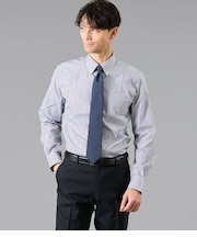 NY CARE FREE・SUPIMA COTTON ロンドンストライプ 長袖ボタンダウンシャツ